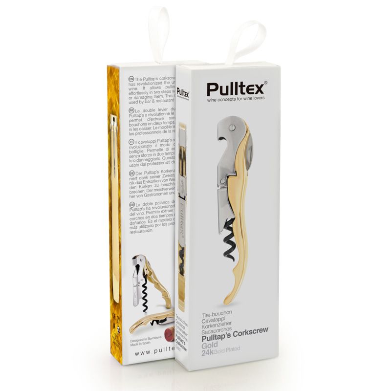 Classic Gold Corkscrew + Leather Pouch