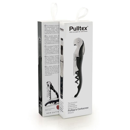 Classic Black Corkscrew + Leather Pouch